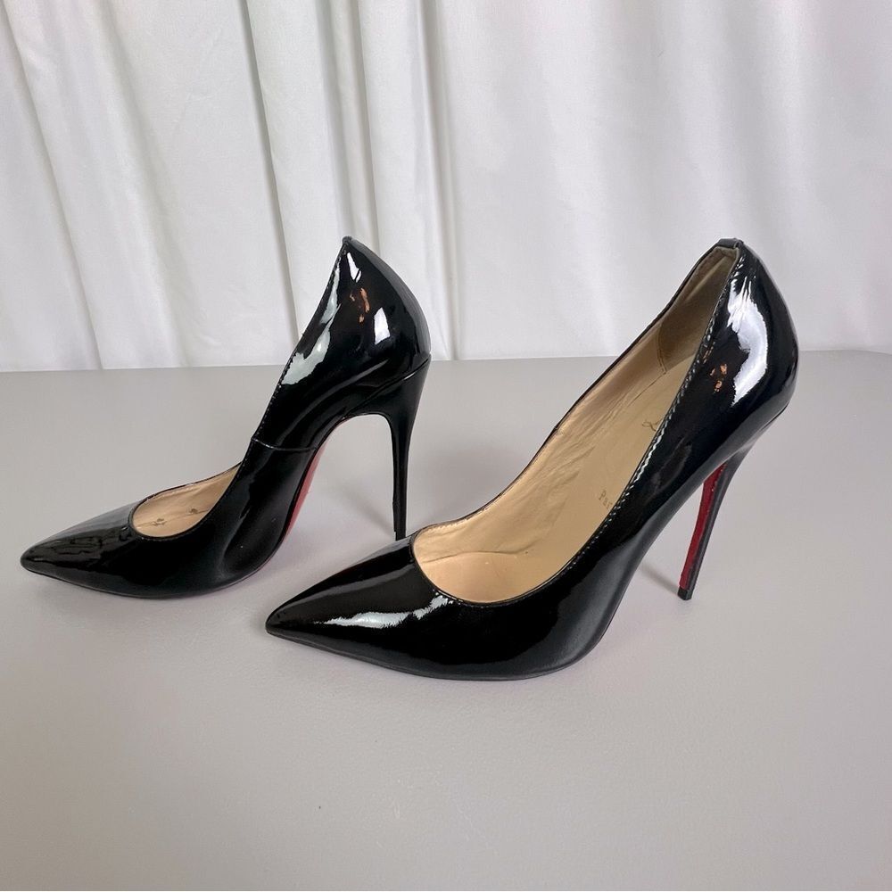 CHRISTIAN LOUBOUTIN SO KATE WOMENS BLACK STILETTOS SIZE 40 (10) - Picture 14 of 15
